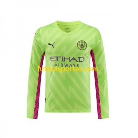 Camiseta Manchester City Portero Tercera Equipación 2023/2024 Manga Larga